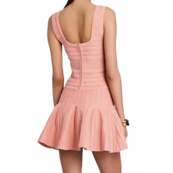 Retrofete Pink Button-Front Mini Dress - Picture 3 of 8